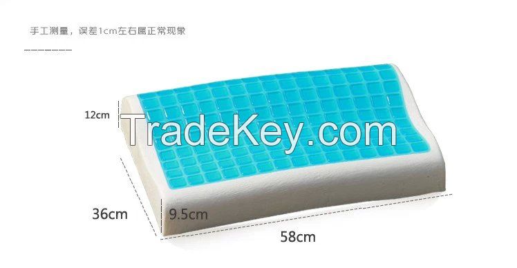 Gel memory foam pillow