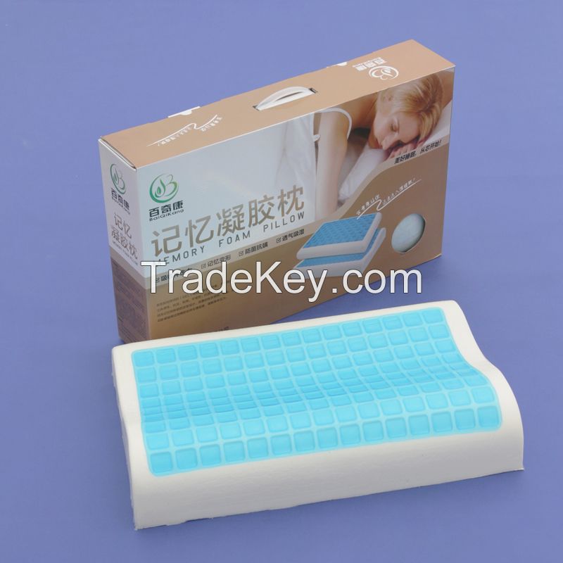 Gel memory foam pillow