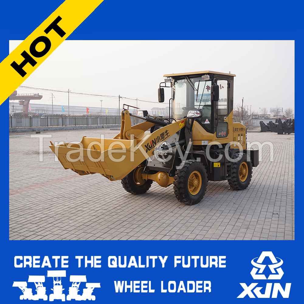 Small construction machine 1 ton 0.4CBM ZL10 mini wheel loader with CE