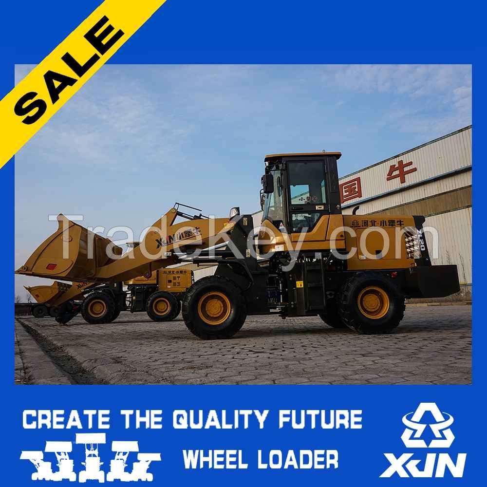 Small construction machine 1.6 ton 0.8CBM ZL20 mini wheel loader with CE