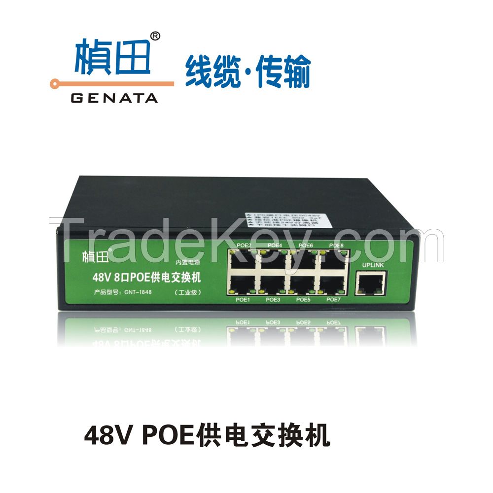 8-Port 10/100M POE Switch(Built-in Power Adapter)