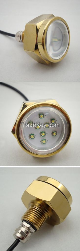 27W Blue Surface Mounted LED Drain Plug Marine Light