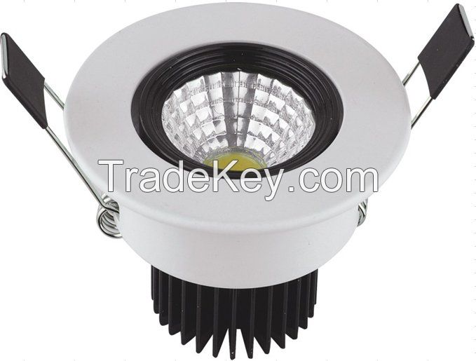 COB 3W 85-265V White LED Down Light