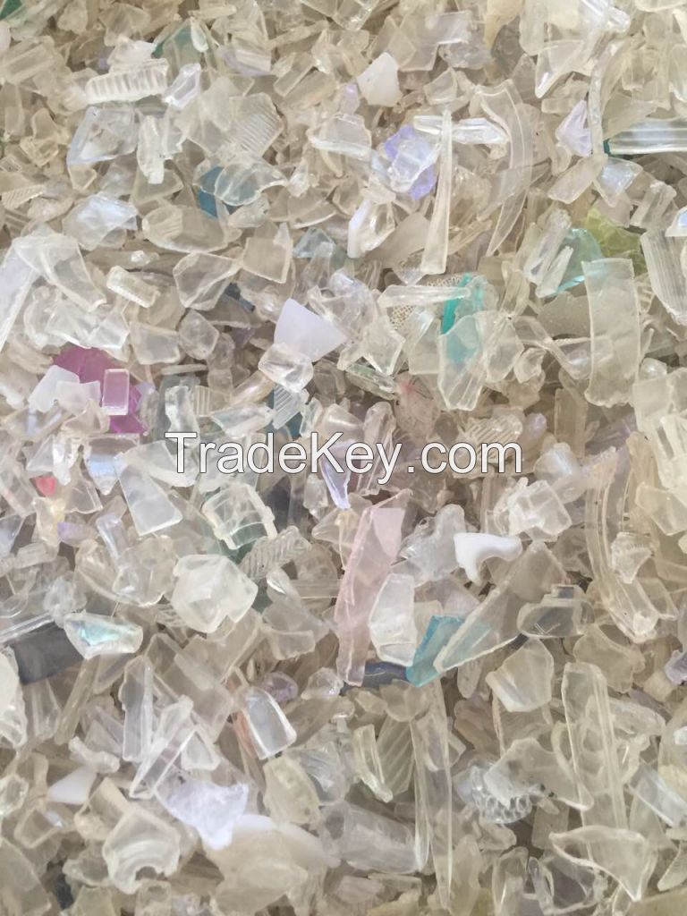 PC Scraps, crushed plastic granules
