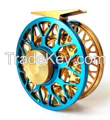 CF CNC saltwater fly fishing reel with strong large arbour