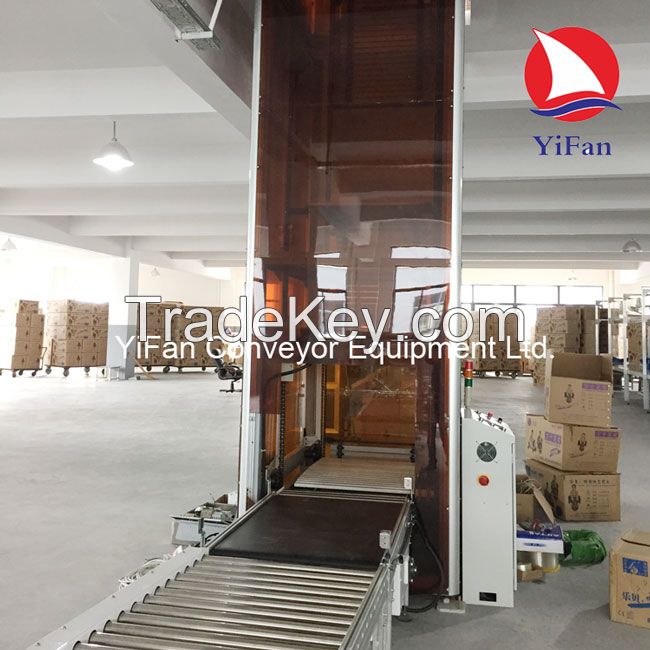 Vertical Lift Conveyor for elevate packages between floors