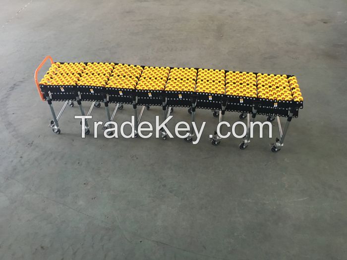 Flexible Gravity Plastic Skate Wheel Conveyor