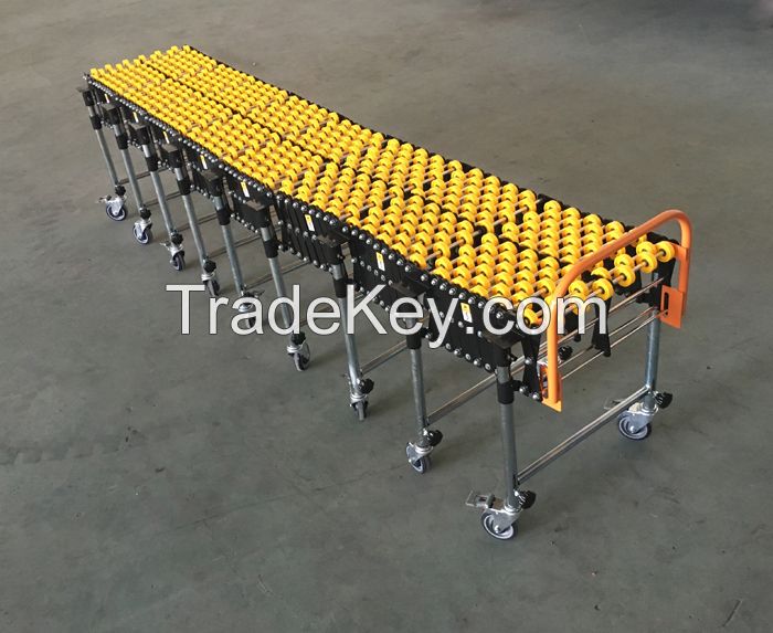 Flexible Gravity Plastic Skate Wheel Conveyor