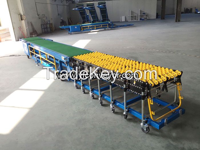 Automatic Truck, Container, Trailer, Van, Vehicle Loading and Unloading Conveyors