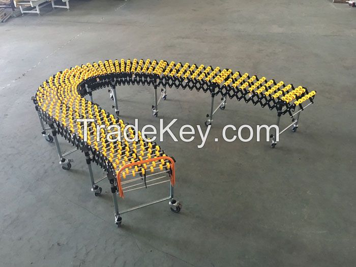 Flexible Gravity Plastic Skate Wheel Conveyor