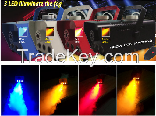 Portable Mini Stage LED Fog Machine With 3*1W RGBY LED X-025