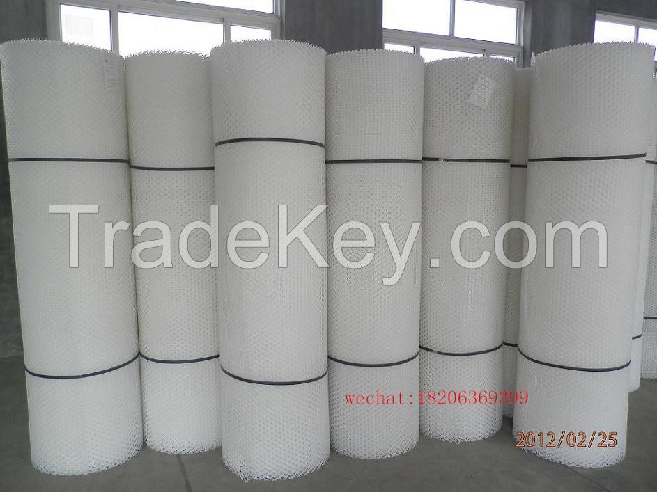 Plastic flat mesh for poultry
