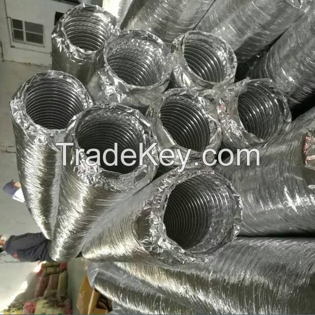 Popular demand noise reduction  cheap price 4 in x10mts flexible acoustic insulated ducting