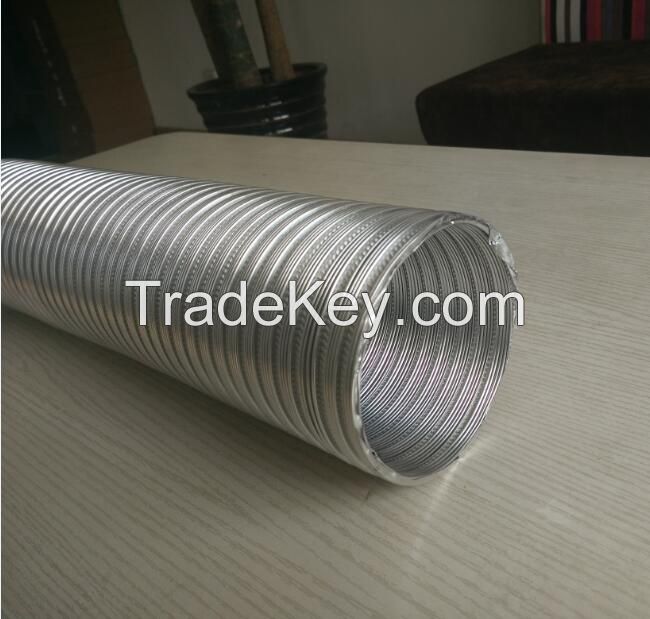 Good condition durable standard 3 meters semi-rigid aluminum metal flexible ducting