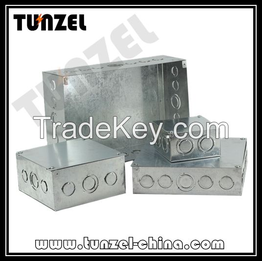 Galvanized steel metal junction box
