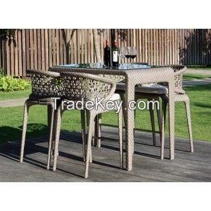 Skyline Designs Journey Rattan Outdoor Bar stools and Table Set at Posh Garden Furniture UK