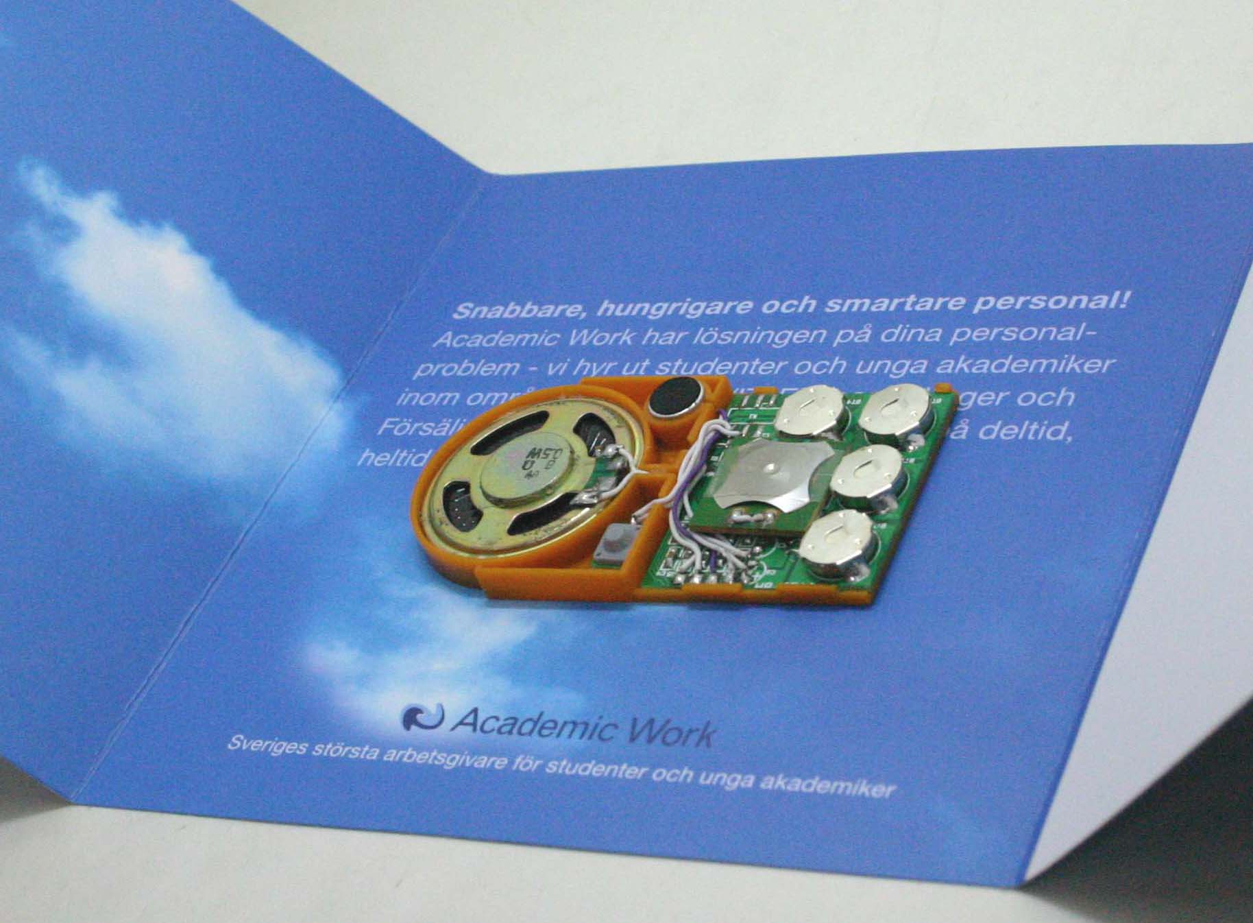 Recordable Greeting card module, voice recording module, recording card