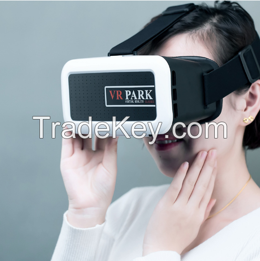 VR PARK1 Plastic google cardboard 3D VR glasses 3D video movie game glasses with focal and pupil distance adjustment