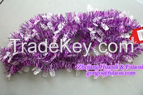 Wholesale high quality Christmas Hallowmas tinsel garland