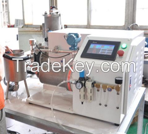 Horizontal industry grinding bead mill for laboratory
