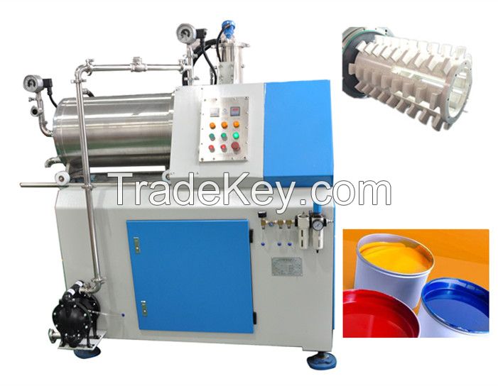 High efficiency ceramic bead mills for chemical industry