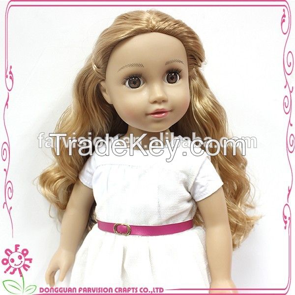 2016 New Item 18 Inch Lovely Plastic Fashion New Doll Toy Wholesale