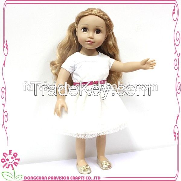 2016 New Item 18 Inch Lovely Plastic Fashion New Doll Toy Wholesale