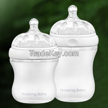 Kumeng Baby extra wide caliber silicone baby feeding bottle