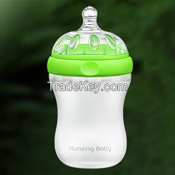 Kumeng Baby imitation breast silicone baby feeding bottle