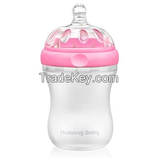 Kumeng Baby Extra Wide Neck Silicone Baby Feeding Bottle