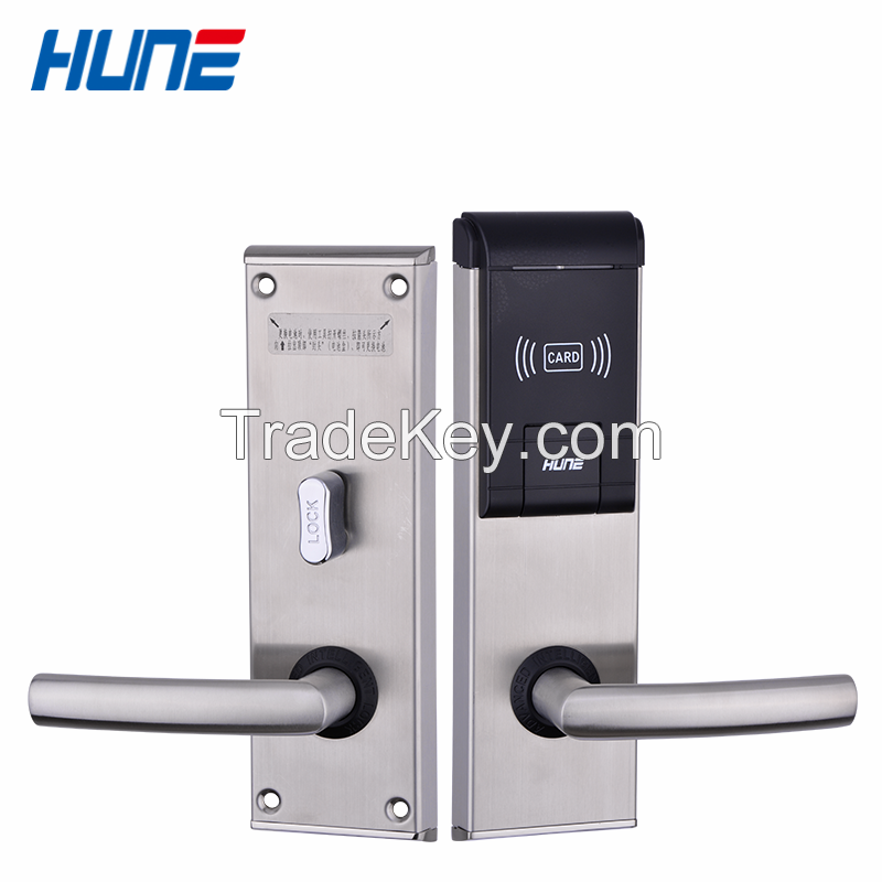 HUNE digital door card lock magnetic rfid card lock electronic card lock