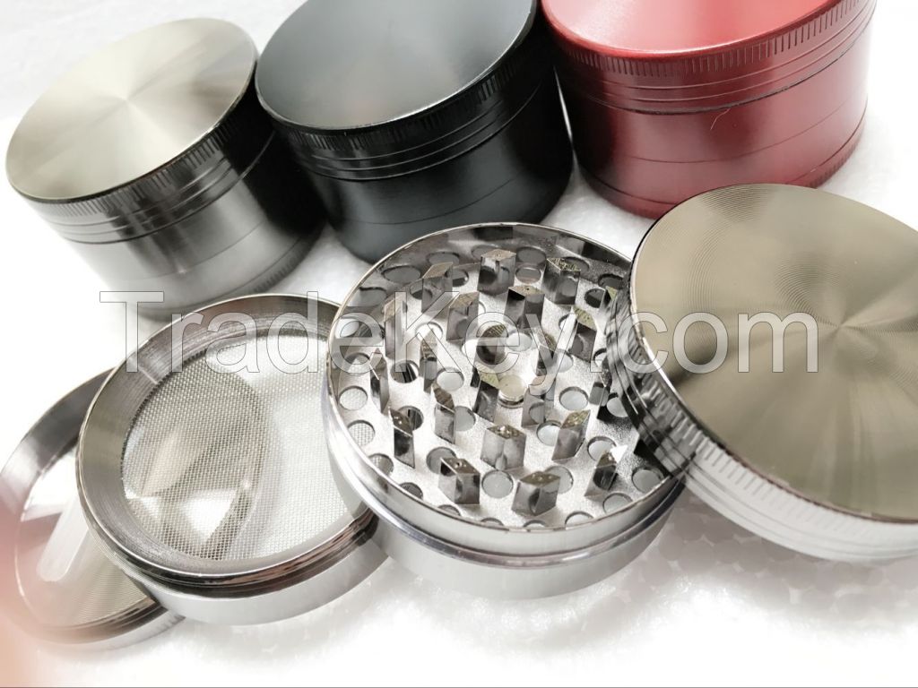 wholesale sek herb grinder zinc alloy 4pcs grinders for tobacco