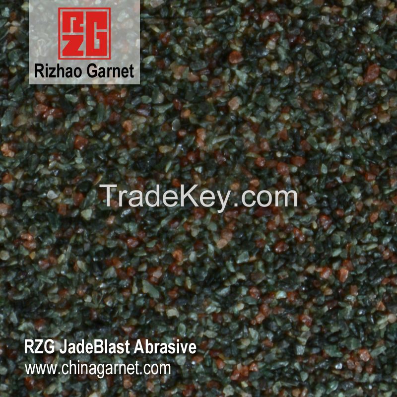 Green garnet blasting abrasive 30/60 mesh