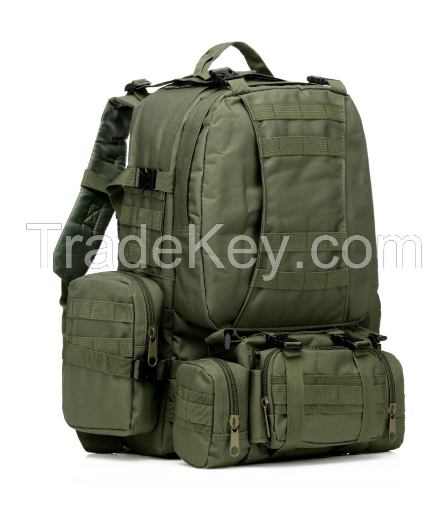 military tactical backpack, multipurpose camping pack, waterproof Oxford travel bag