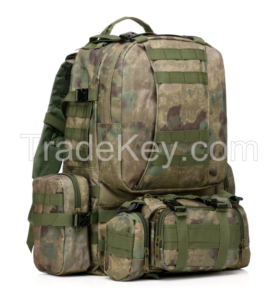 military tactical backpack, multipurpose camping pack, waterproof Oxford travel bag