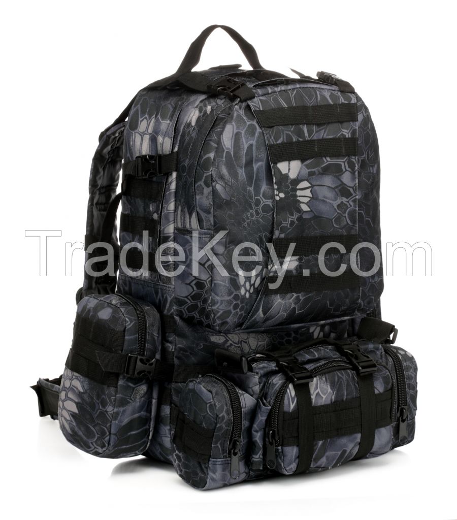 military tactical backpack, multipurpose camping pack, waterproof Oxford travel bag