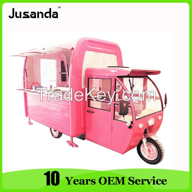 Full stainless steel new design mobile food truck for sale/ fast food truck/food cart