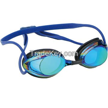 hot selling anti-fog customized silicone swimming goggles with quickly buckle