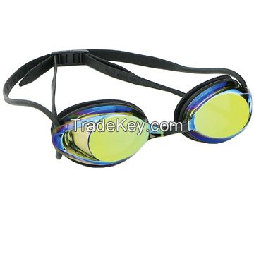 hot selling anti-fog customized silicone swimming goggles with quickly buckle