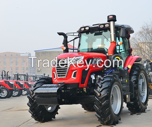 China Factory Direct Sale 180HP Farm Tractor 4 Wheeled 4x4 Agricultural Machinery Mini Tractor Agriculture Tractor High Quality