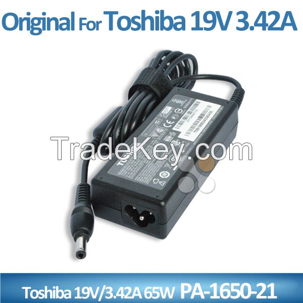 Original OEM 65W AC Adapter for Toshiba PA3714U-1ACA, PA3467U-1ACA, PA39