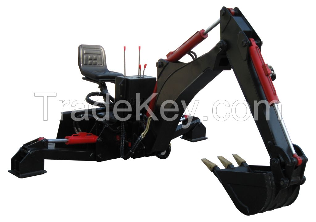 HCN brand 0301 series hydraulic backhoe attachment for skid steer  loaders