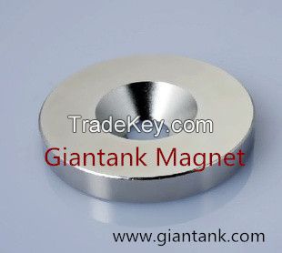 Neodymium Magnet, Magnets, Neodymium N35--N52 with Countersunk Hole