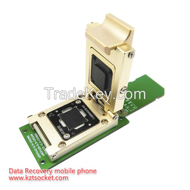 eMMC socket with SD,size 11.5x13 12x16 12x18 14x18,eMMC programmer eMMC socket eMMC adapter reader,BGA169 BGA153 Alloy
