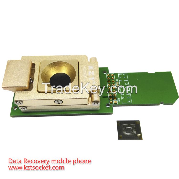 eMMC socket with SD,size 11.5x13 12x16 12x18 14x18,eMMC programmer eMMC socket eMMC adapter reader,BGA169 BGA153 Alloy