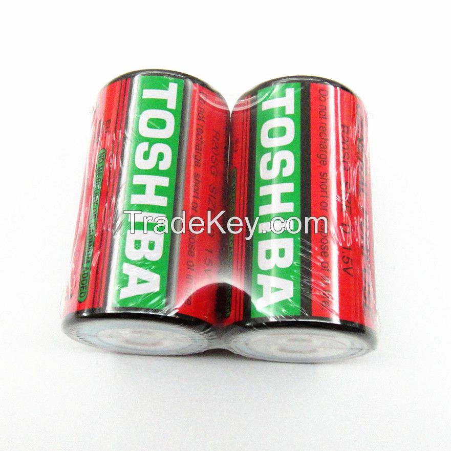 MSDS 1.5V Mercury Free R20SG Size D Zinc Carbon Battery for Metering