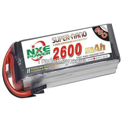 NXE1800mAh-70C-22.2V Softcase RC Helicopter Battery