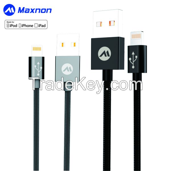 manufaturer wholesale 8 pin nylon braided cable for iphone