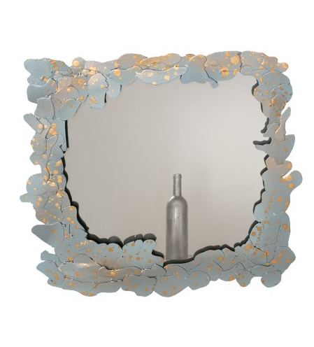 Big indented mirror