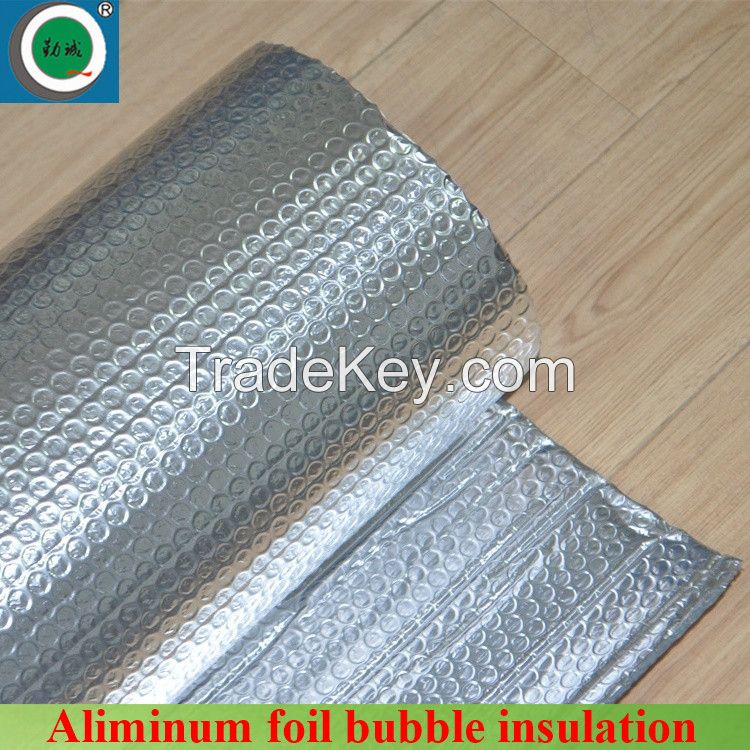 Reflective aluminum foil bubble insulation for steel construction and house